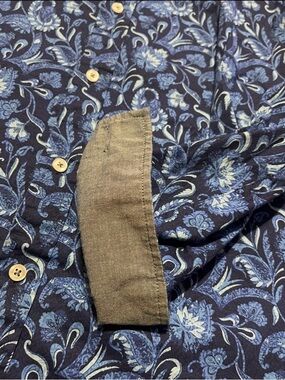 Cremieux Premium  Blue Floral Long Sleeve Shirt